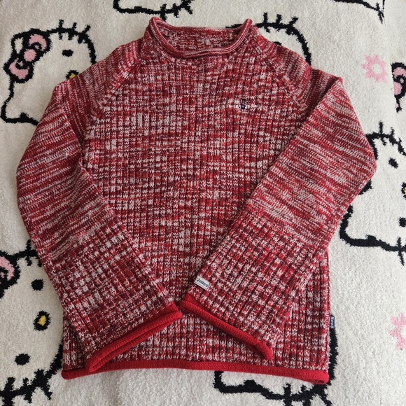 Mudd Sweaters - Mudd Red Marled Cowl Knit Sweater